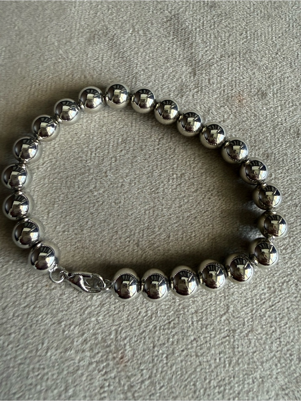 Classic Silver Bead Bracelet - Women Jewelry